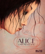 Buchcover und Innenansicht für das Buch: Alice au pays de merveilles
