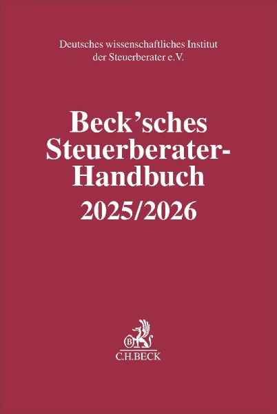 Buchcover und Innenansicht für das Buch: Beck'sches Steuerberater-Handbuch 2025/2026