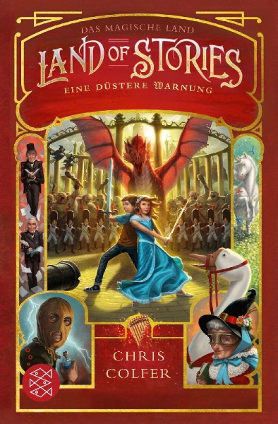 Buchcover und Innenansicht für das Buch: Land of Stories 3: A Grimm Warning
