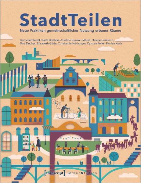 Buchcover und Innenansicht für das Buch: StadtTeilen
