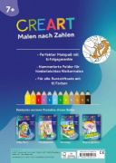 Buchcover und Innenansicht für das Buch: CreArt Malen nach Zahlen ab 7: Dinosaurier