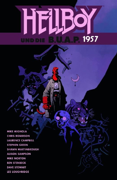 Buchcover und Innenansicht für das Buch: Hellboy and the B.P.R.D