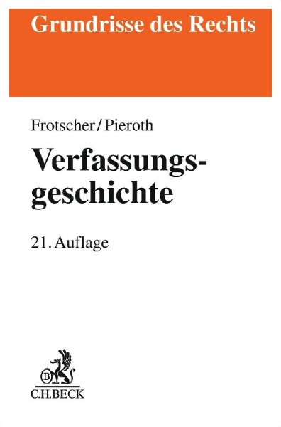 Buchcover und Innenansicht für das Buch: Verfassungsgeschichte