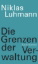 Buchcover und Innenansicht für das Buch: Die Grenzen der Verwaltung