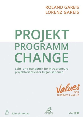 Buchcover und Innenansicht für das Buch: Projekt. Programm. Change.