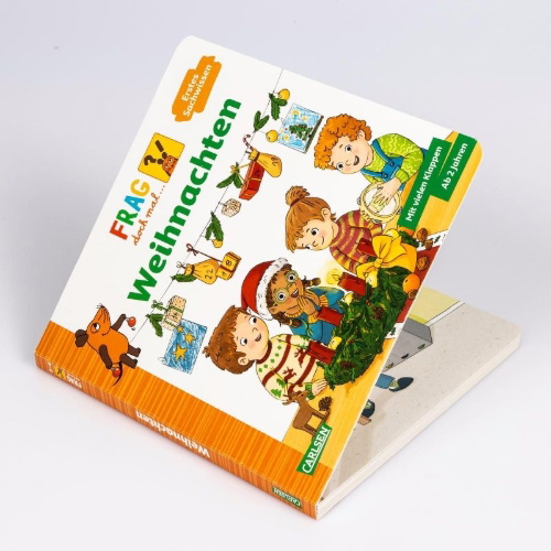 Buchcover und Innenansicht für das Buch: Frag doch mal ... die Maus: Weihnachten