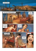 Buchcover und Innenansicht für das Buch: Les reines de sang - Cléopâtre, la Reine fatale
