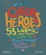 Buchcover und Innenansicht für das Buch: Queer Heroes