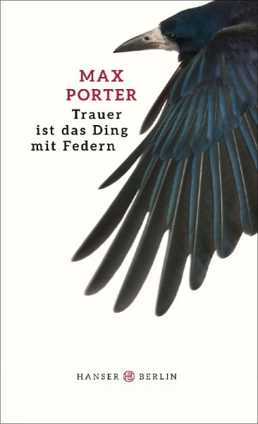 Buchcover und Innenansicht für das Buch: Grief is the Thing with Feathers