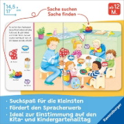 Buchcover und Innenansicht für das Buch: Mein erstes Sachen suchen: Mein Kindergarten