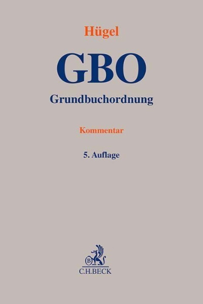 Buchcover und Innenansicht für das Buch: Grundbuchordnung. GBO