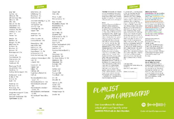 Buchcover und Innenansicht für das Buch: MARCO POLO Bildband Ab in den Norden! 100 traumhafte Campingziele von Schottland über Norwegen bis Baltikum