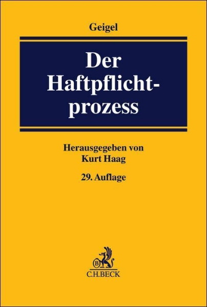 Buchcover und Innenansicht für das Buch: Der Haftpflichtprozess