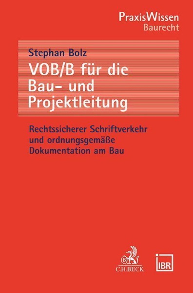 Buchcover und Innenansicht für das Buch: VOB/B für die Bau- und Projektleitung