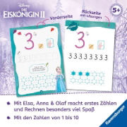 Buchcover und Innenansicht für das Buch: Disney Die Eiskönigin 2 - Mein Vorschulblock: Zählen und Rechnen