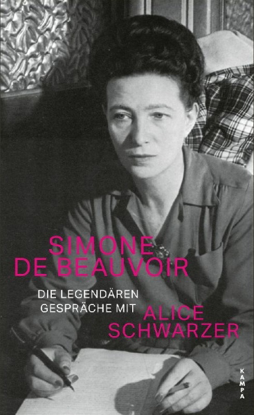 Buchcover und Innenansicht für das Buch: Die legendären Gespräche mit Alice Schwarzer