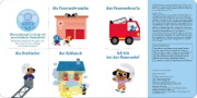 Buchcover und Innenansicht für das Buch: Hörst du die Feuerwehr?