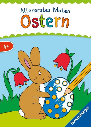 Buchcover und Innenansicht für das Buch: Allererstes Malen: Ostern