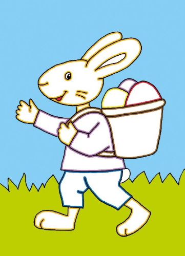 Buchcover und Innenansicht für das Buch: Allererstes Malen: Ostern