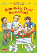 Buchcover und Innenansicht für das Buch: Conni Gelbe Reihe (Beschäftigungsbuch): Mein dickes Conni-Ausmalbuch