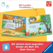 Buchcover und Innenansicht für das Buch: Mein liebstes Puzzle-Spielbuch - Tiere