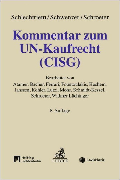 Buchcover und Innenansicht für das Buch: Kommentar zum UN-Kaufrecht (CISG)