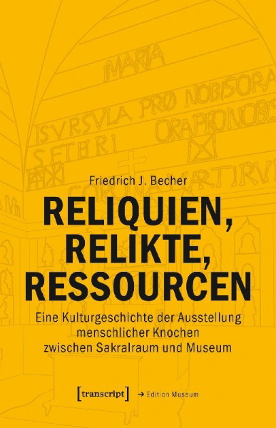 Buchcover und Innenansicht für das Buch: Reliquien, Relikte, Ressourcen