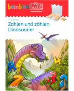 Buchcover und Innenansicht für das Buch: bambinoLÜK. 4/5/6 Jahre Zählen lernen mit den Dinos