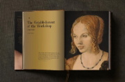 Buchcover und Innenansicht für das Buch: Albrecht Dürer. Sämtliche Gemälde. Ausgewählte Zeichnungen und Druckgrafiken