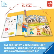 Buchcover und Innenansicht für das Buch: Mein Knuddel-Knautsch-Buch - Sachen suchen. Mein Bauernhof