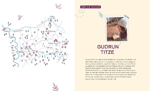 Buchcover und Innenansicht für das Buch: Auszeiten für die Seele im Ruhrgebiet