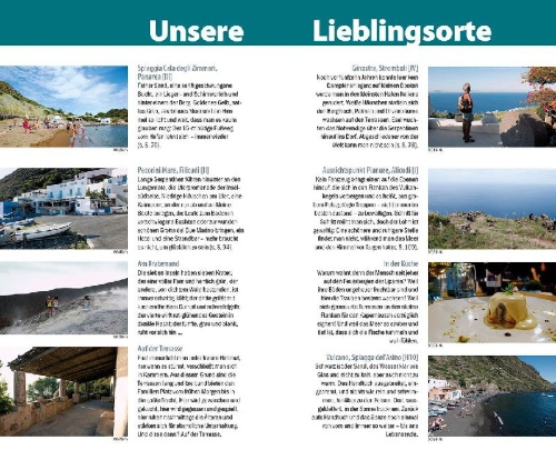 Buchcover und Innenansicht für das Buch: Reise Know-How InselTrip Liparische Inseln