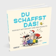 Buchcover und Innenansicht für das Buch: Peanuts Geschenkbuch: Du schaffst das!