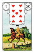 Buchcover und Innenansicht für das Buch: Lenormand Blaue Eule
