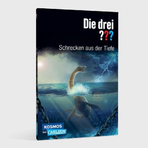 Buchcover und Innenansicht für das Buch: Die drei ???: Schrecken aus der Tiefe