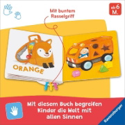 Buchcover und Innenansicht für das Buch: Mein buntes Rasselbuch