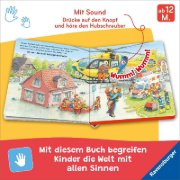 Buchcover und Innenansicht für das Buch: Hör mal hin - Tatütata! Wer kommt denn da? Einsatzfahrzeuge