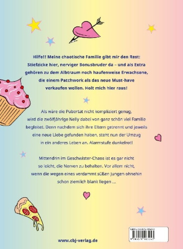 Buchcover und Innenansicht für das Buch: Meine schrecklich chaotische (Alb-)Traumfamilie