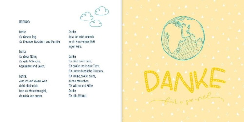 Buchcover und Innenansicht für das Buch: Ein Engel, der dich begleitet - ein Geschenkbuch zur Erstkommunion