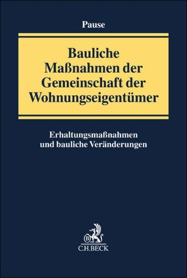 Buchcover und Innenansicht für das Buch: Bauliche Maßnahmen in der WEG