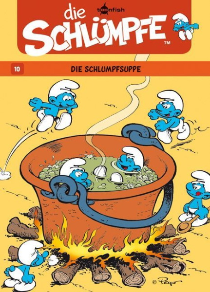 Buchcover und Innenansicht für das Buch: Les Schtroumpfs