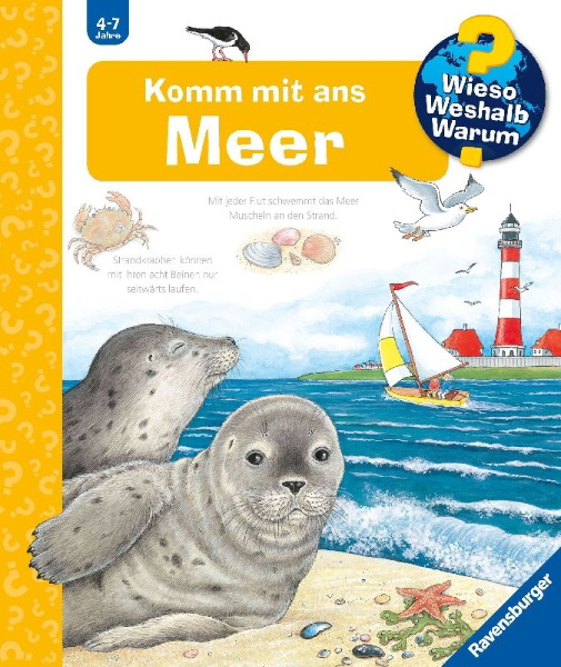 Buchcover und Innenansicht für das Buch: Wieso? Weshalb? Warum?, Band 17: Komm mit ans Meer