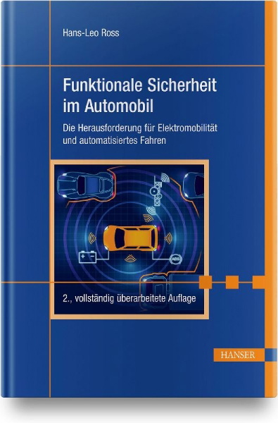 Buchcover und Innenansicht für das Buch: Funktionale Sicherheit im Automobil