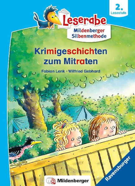 Buchcover und Innenansicht für das Buch: Krimigeschichten zum Mitraten - Leserabe ab 2. Klasse - Erstlesebuch für Kinder ab 7 Jahren (mit Mildenberger Silbenmethode)