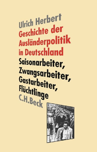 Buchcover und Innenansicht für das Buch: Geschichte der Ausländerpolitik in Deutschland