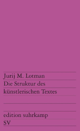 Buchcover und Innenansicht für das Buch: Die Struktur des künstlerischen Textes