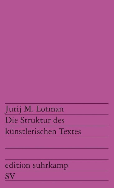 Buchcover und Innenansicht für das Buch: Die Struktur des künstlerischen Textes