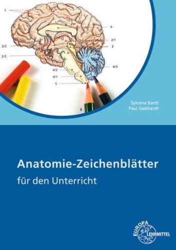Buchcover und Innenansicht für das Buch: Anatomie Zeichenblätter
