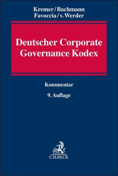 Buchcover und Innenansicht für das Buch: Deutscher Corporate Governance Kodex