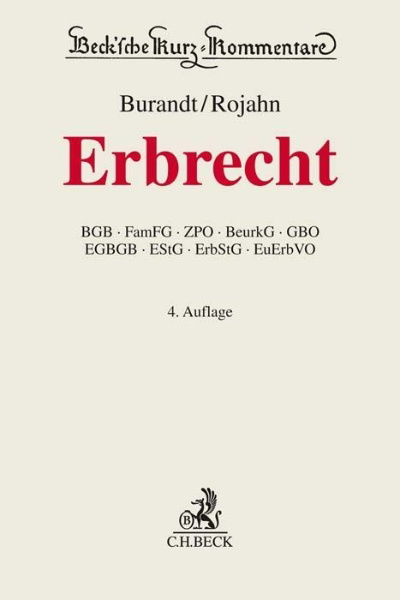 Buchcover und Innenansicht für das Buch: Erbrecht